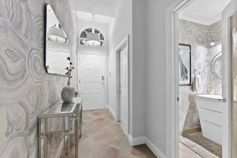a view of entryway and hall