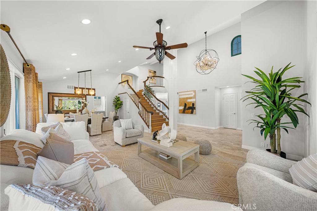 2640 Shady Ridge Lane Diamond Bar, CA 91765 - Photo 4 of 57 a living room with furniture or chandelier and a potted plant