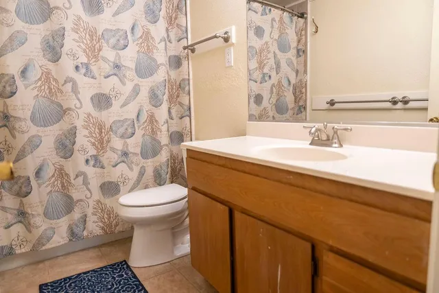 a room with furniture