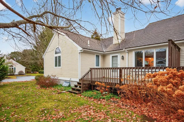 a backyard of a house