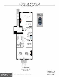 $759,000 | 1745 N Street Northwest, Unit G01, Washington, DC 20036