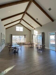 2906 Great Lawn Road Apex, NC 27502 - Photo 40 of 41 a view of dining room with furniture window and wooden floor