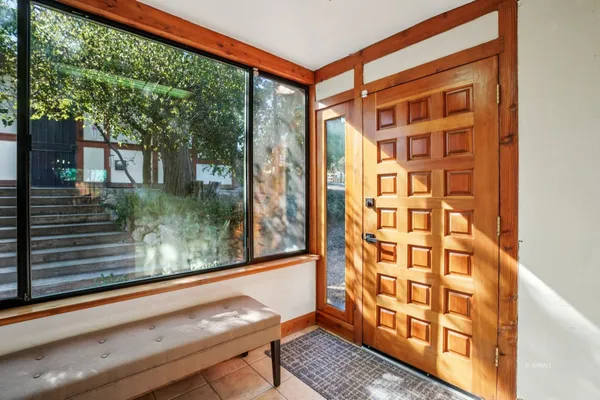 a view of front door