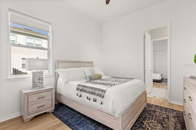 a view of a swimming pool with outdoor seating