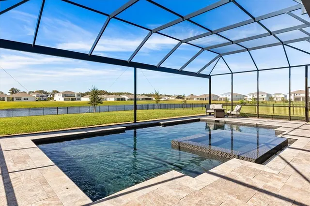 a view of a swimming pool