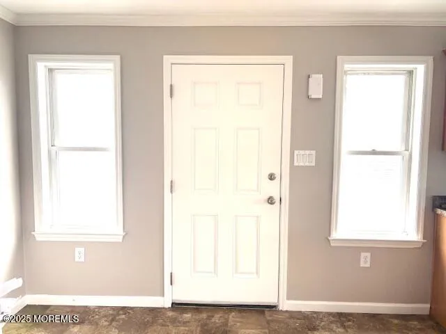 a view of front door