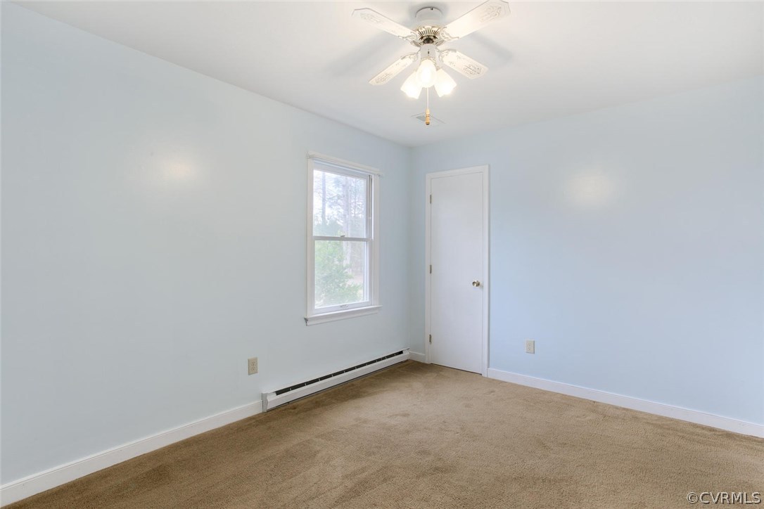 7413 River Road Hanover, VA 23069 - Photo 20 of 30 an empty room with a window and a fan