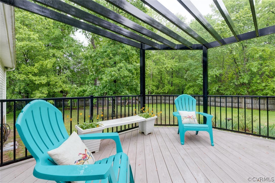 7413 River Road Hanover, VA 23069 - Photo 24 of 30 a view of a chairs on the deck