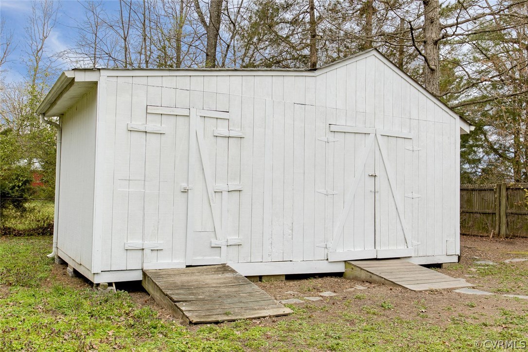 7413 River Road Hanover, VA 23069 - Photo 28 of 30 a view of a utility room with shower and yard