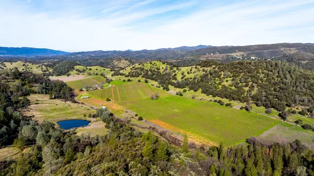 a view of lake and mountain