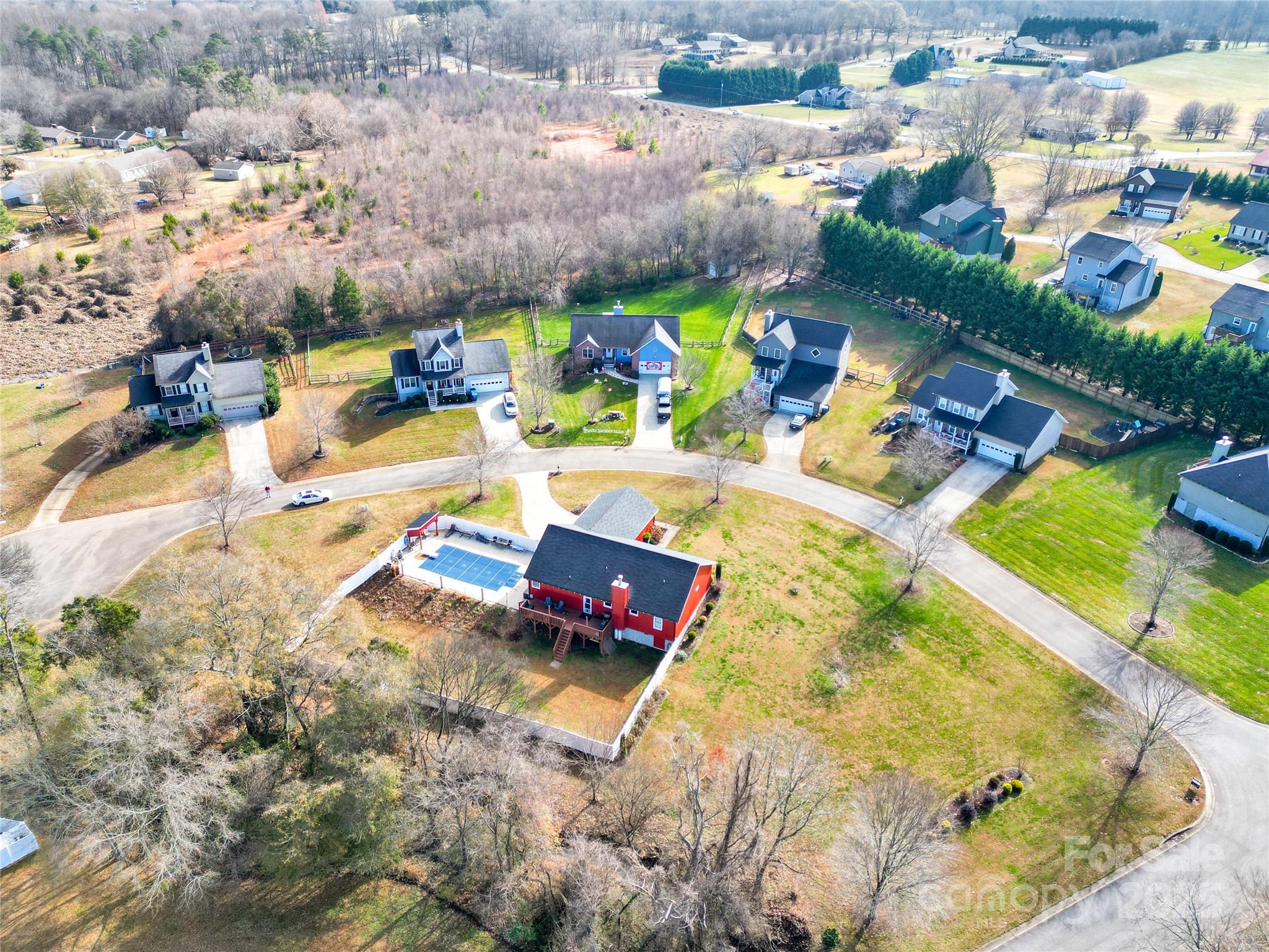 1659 Buffett Circle Hickory, NC 28602 - Photo 40 of 46 an aerial view of residential houses with outdoor space