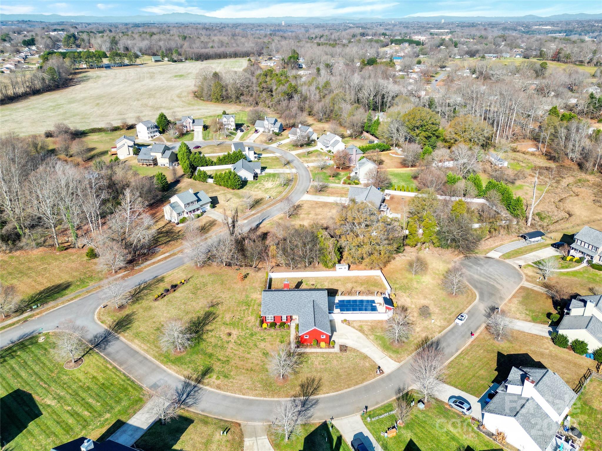 1659 Buffett Circle Hickory, NC 28602 - Photo 43 of 46 an aerial view of residential houses with outdoor space