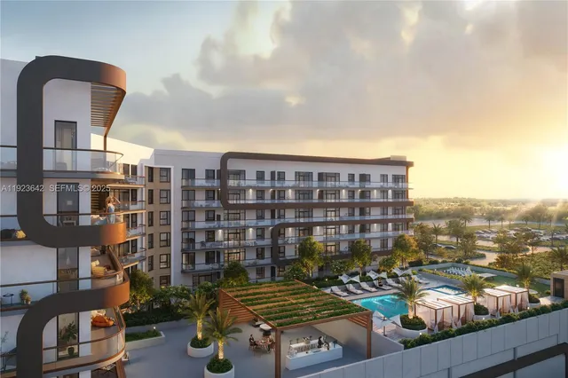 a city view with tall buildings