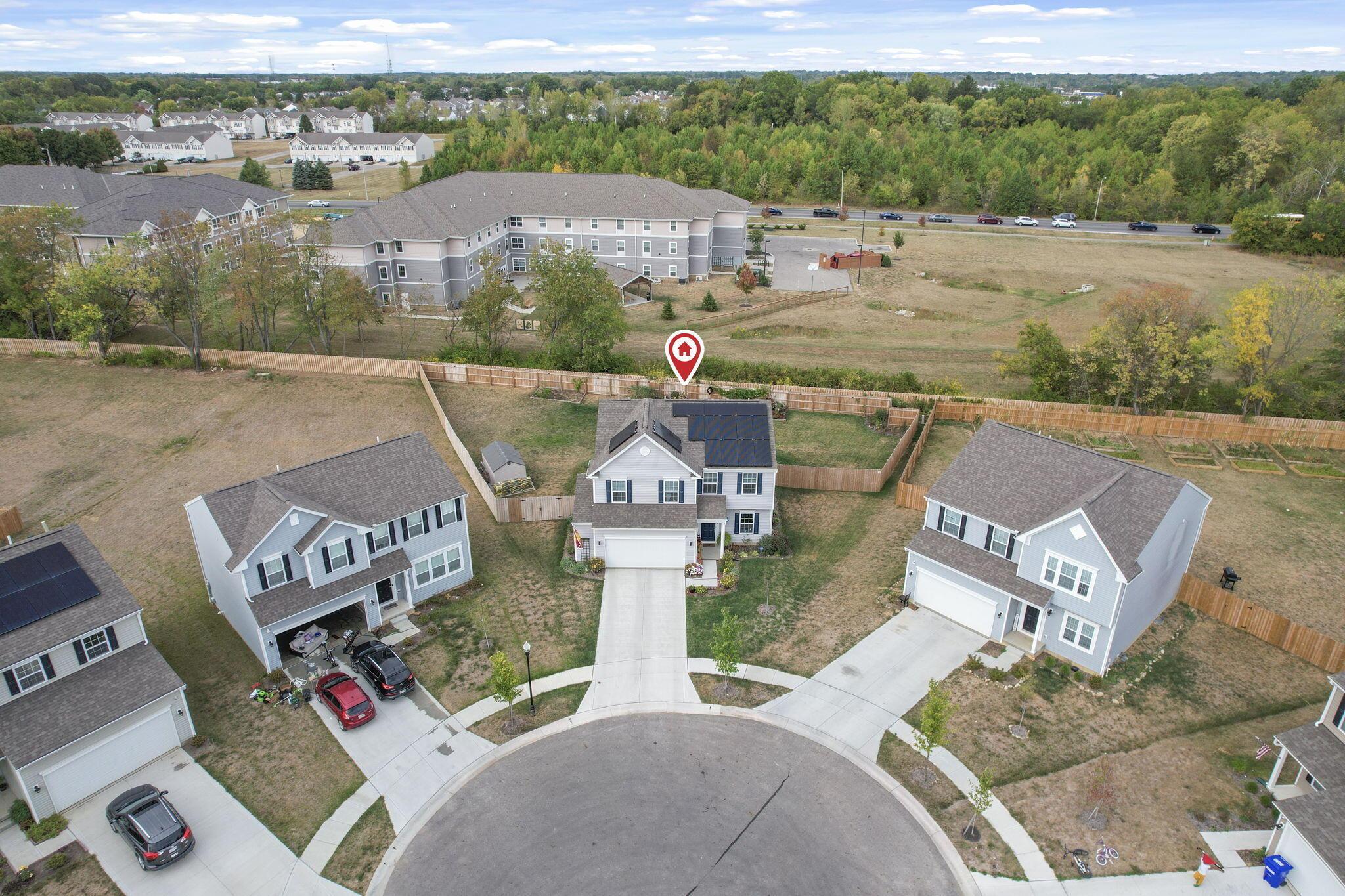 6010 Bears Run Road Columbus, OH 43232 - Photo 35 of 37 Overhead Drone View w/ Pin