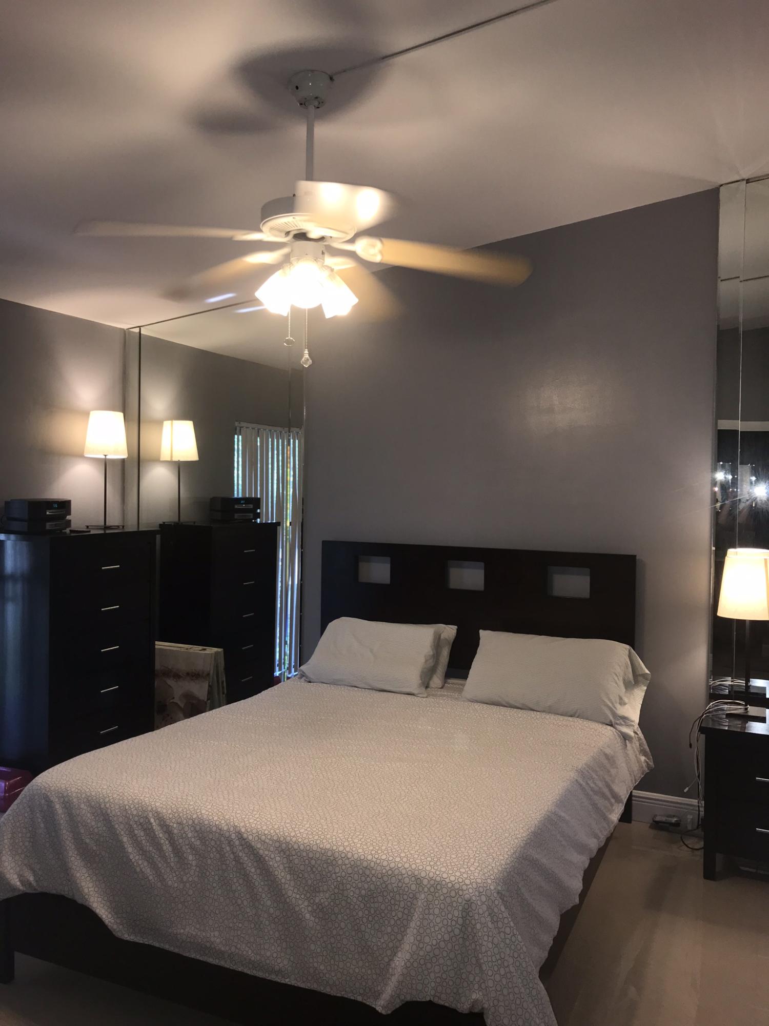 23286 Southwest 54th Way, Unit E Boca Raton, FL 33433 - Photo 12 of 24 Master bedroom Custom walk mirror