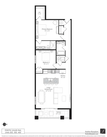 $599,000 | 5340 North Lincoln Avenue, Unit 202, Chicago, IL 60625