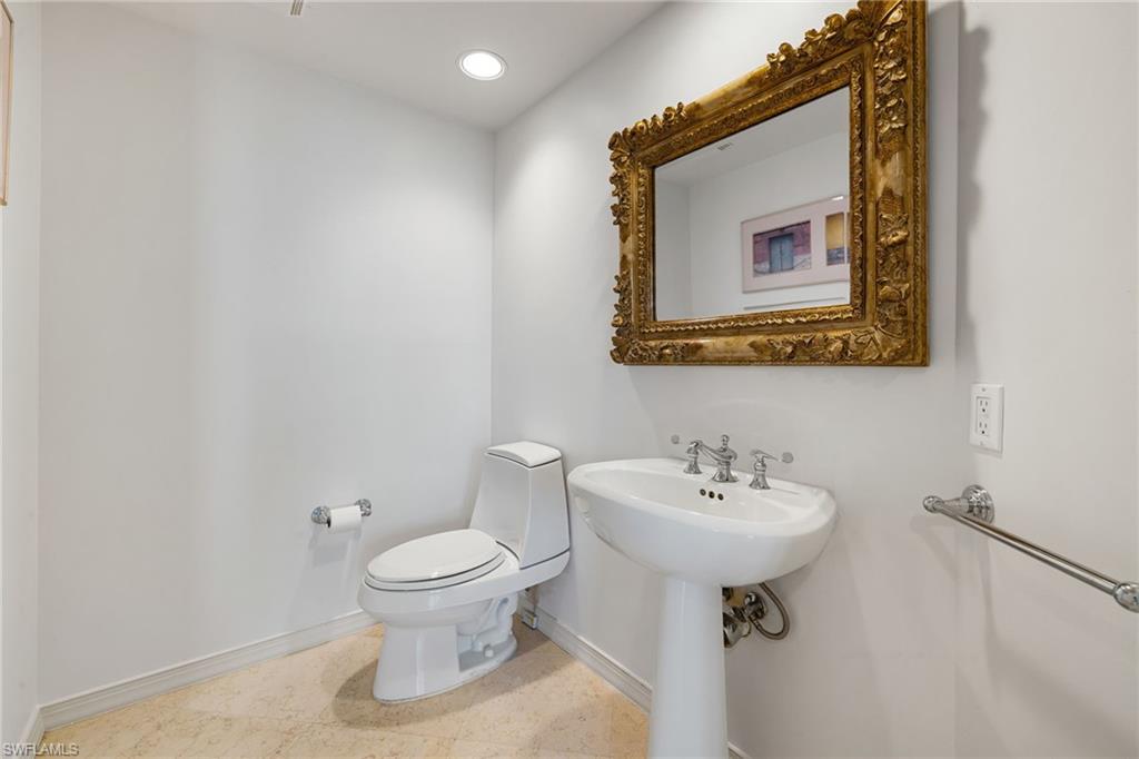 435 Dockside Drive, Unit A804 Naples, FL 34110 - Photo 26 of 50 Bathroom featuring recessed lighting and tile patterned flooring