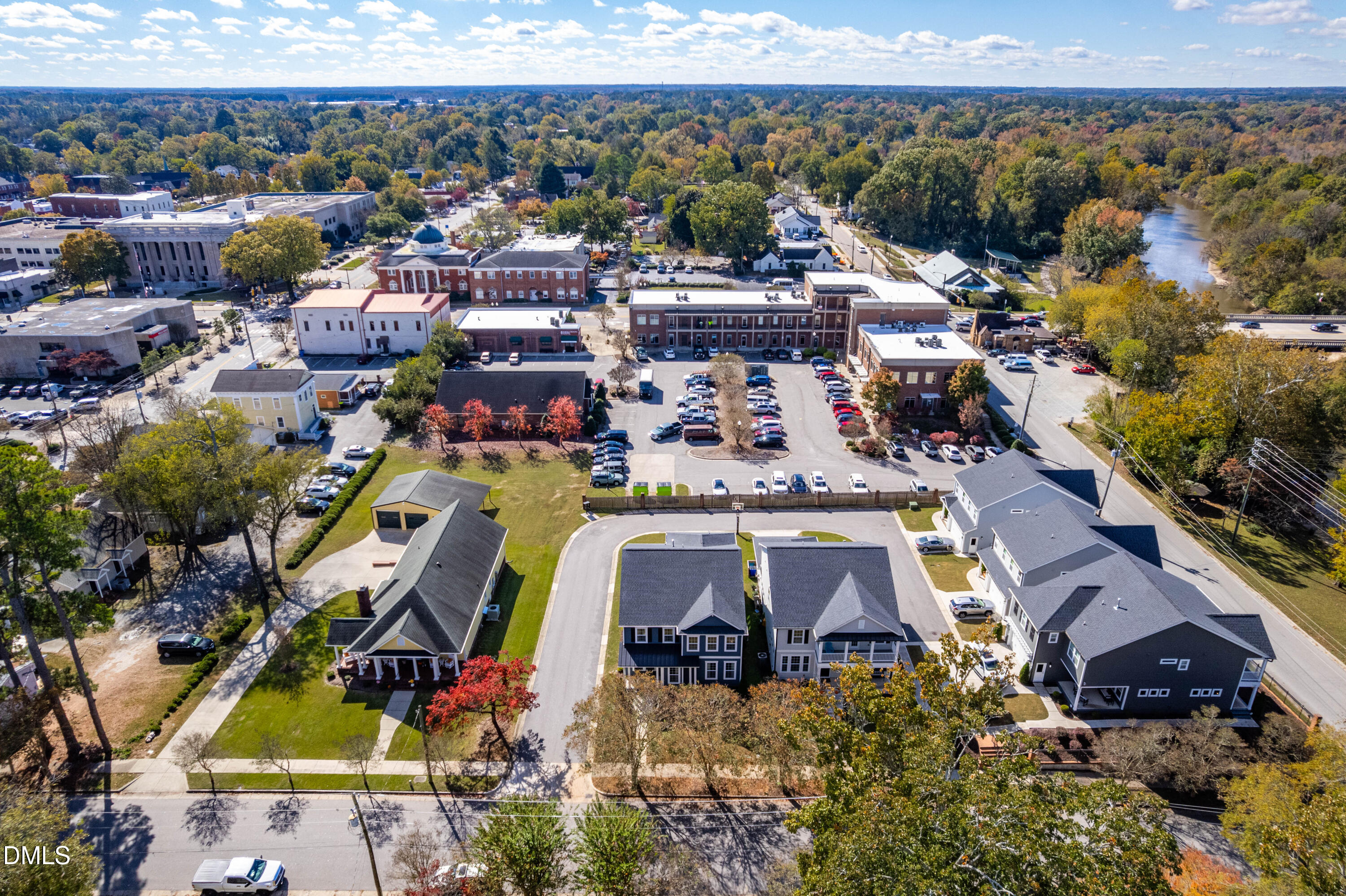 108 Bridge Street Smithfield, NC 27577 - Photo 44 of 48 an aerial view of residential houses with outdoor space