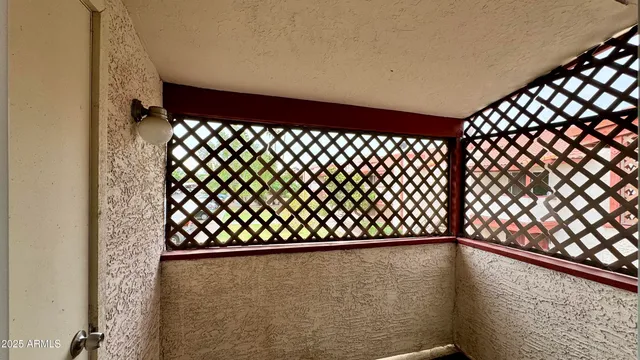 a view of a balcony