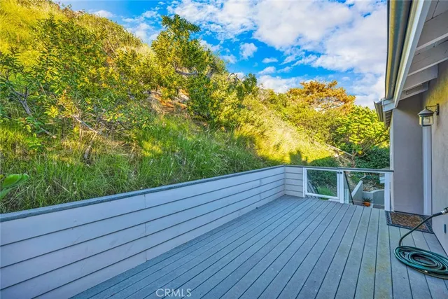 a view of outdoor space and deck