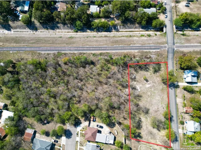 an outdoor view with patio