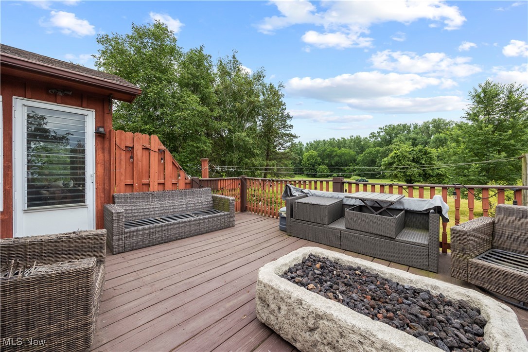 43995 Middle Ridge Road Lorain, OH 44053 - Photo 41 of 49 Wooden deck with an outdoor living space.