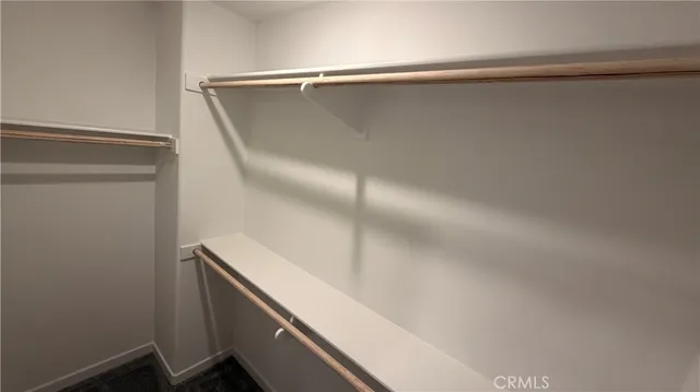 a close view of closet
