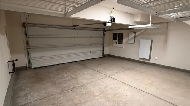 a view of a garage