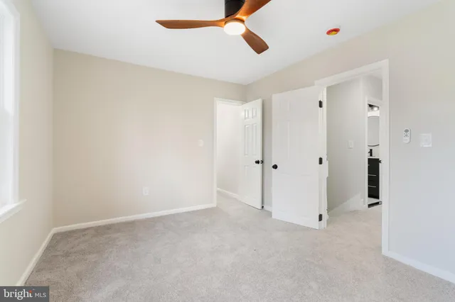 a view of an empty room