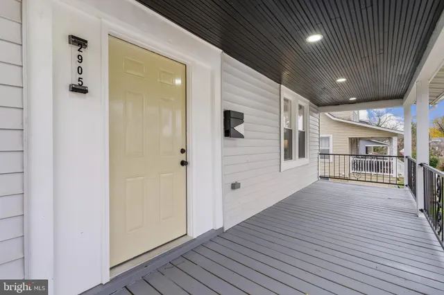 a view of a house with wooden floor