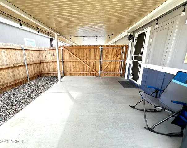 a house view with a backyard space