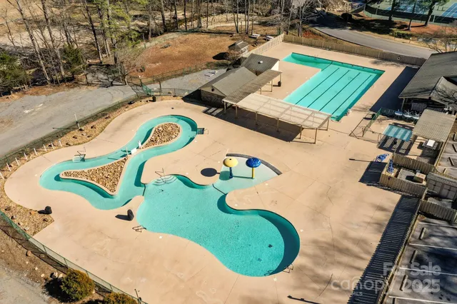 a view of a golf course with a play ground