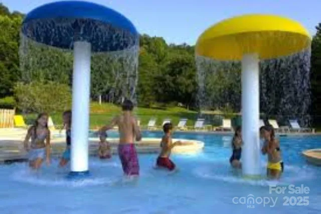 a view of a golf course with a park