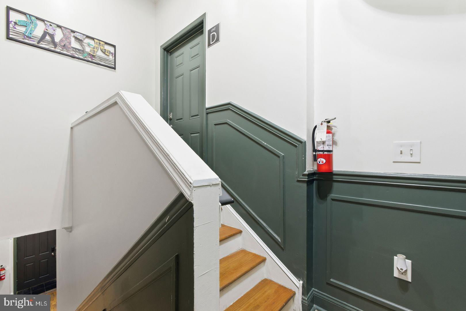 1723-0 Master Street, Unit D Philadelphia, PA 19121 - Photo 19 of 23 a view of stairs and an entryway