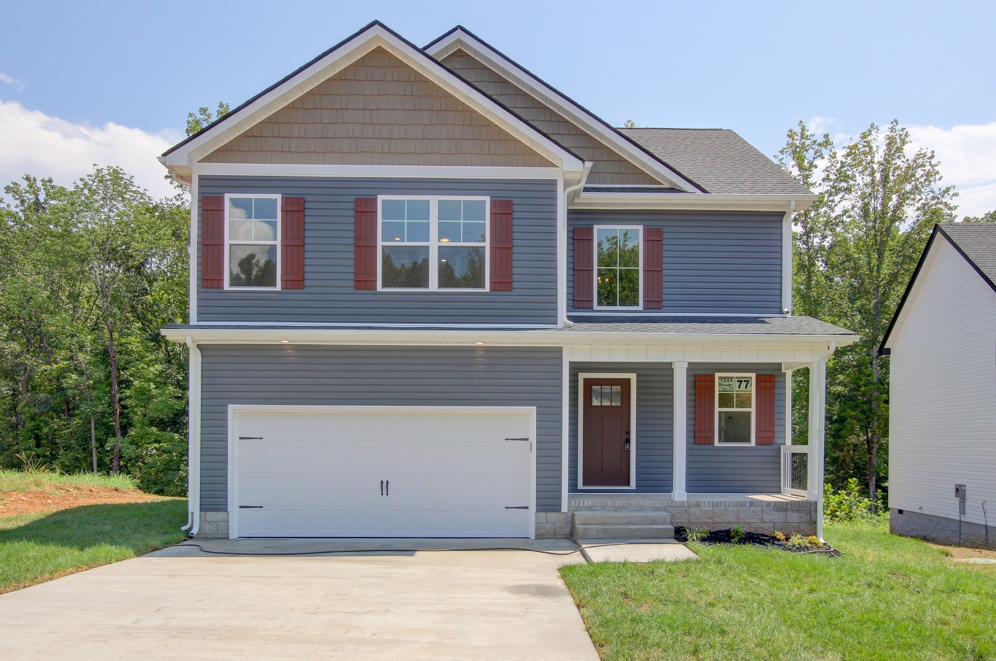 front view of house with a yard