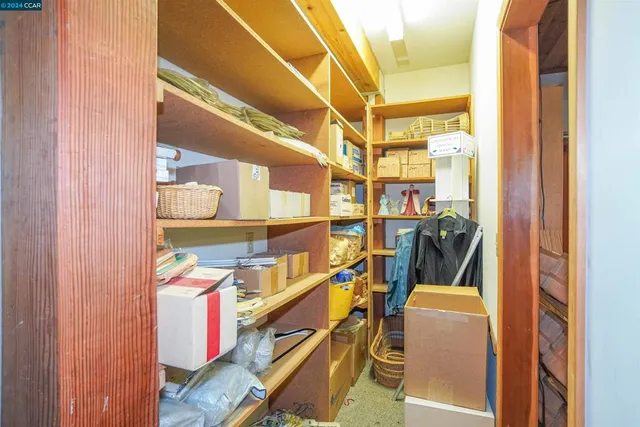 a view of storage and utility room