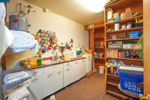 a view of a balcony from door