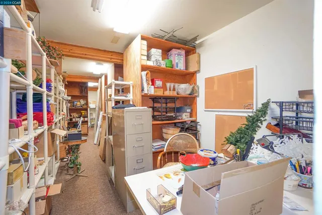 a room with storage and utility