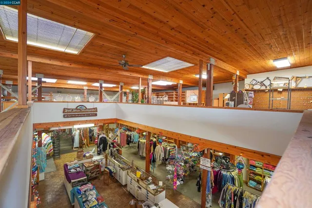 a view of city from a balcony