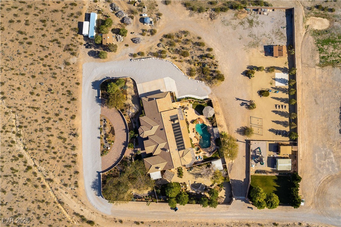 13675 Racel Street Las Vegas, NV 89166 - Photo 55 of 55 View of property location featuring a pool area and a desert landscape