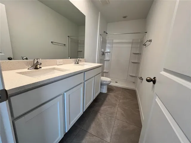 a view of a fireplace