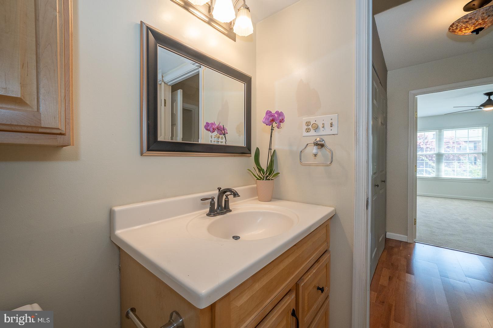 441 Drummers Lane, Unit 441 Wayne, PA 19087 - Photo 24 of 32 a bathroom with a sink and a mirror