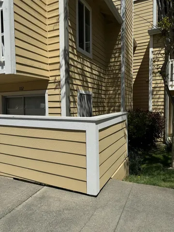 a view of a house with a door
