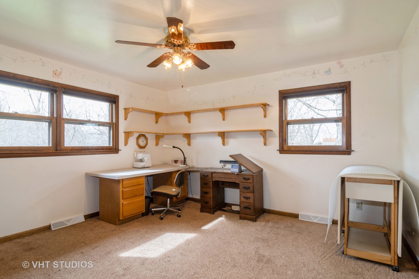 1N400 Pouley Road Elburn, IL 60119 - Photo 18 of 50 a view of a workspace with furniture and a window