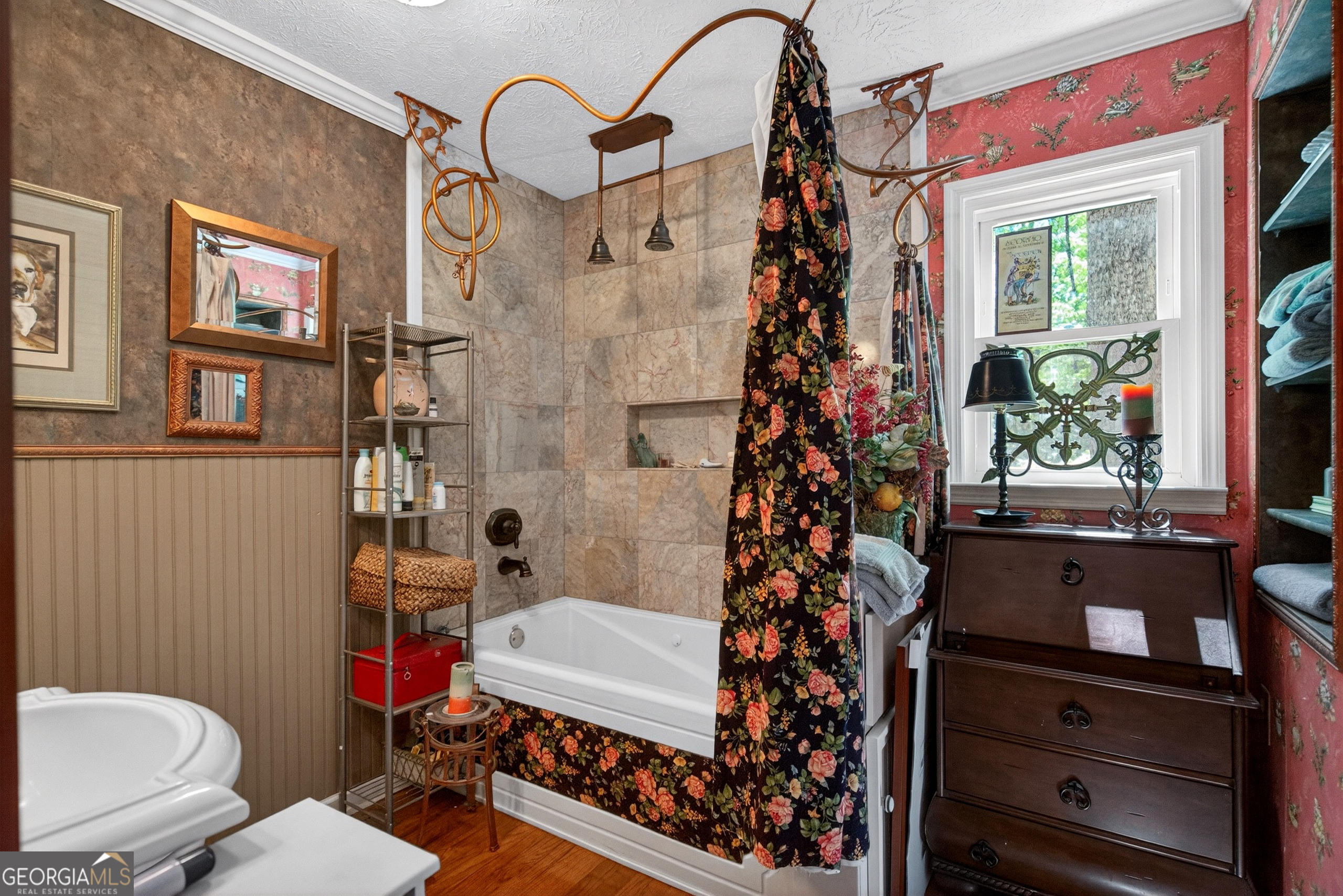 5 North Brooks Road LaGrange, GA 30240 - Photo 8 of 100 a bathroom with a toilet a sink and a window