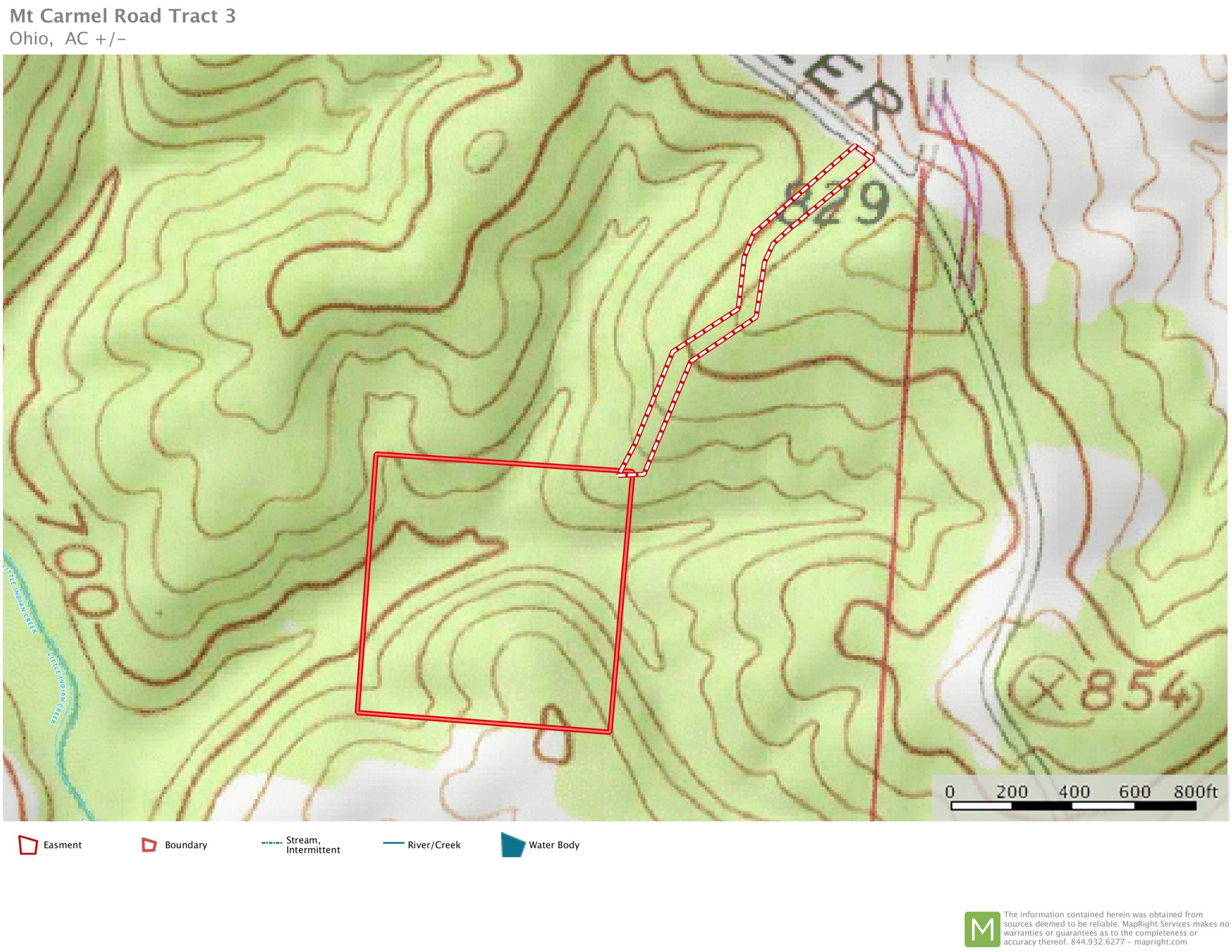 3 Mt Carmel Road Vinton, OH 45686 - Photo 14 of 14 Mt Carmel Road Tract 3 Topo