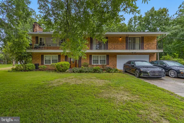 a house view with a garden space