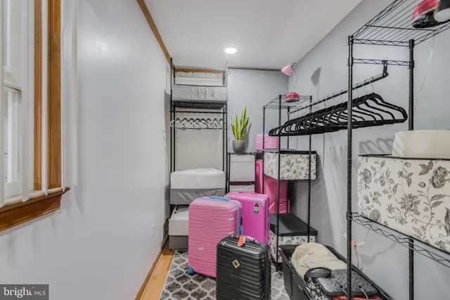 a workspace with furniture and window