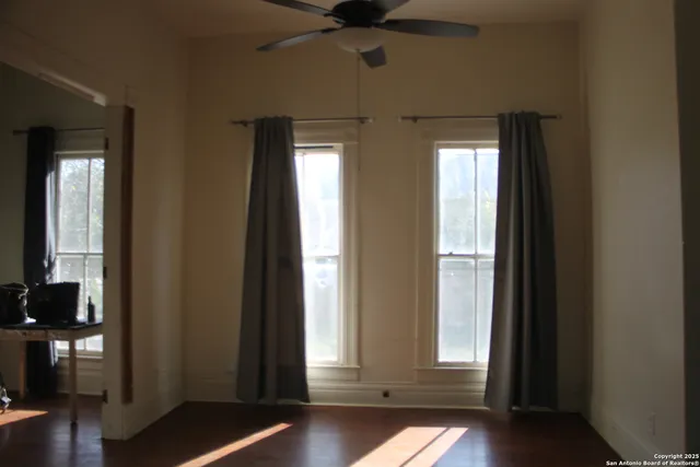 a view of street with houses