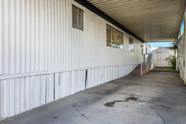 a view of a house with wooden floor